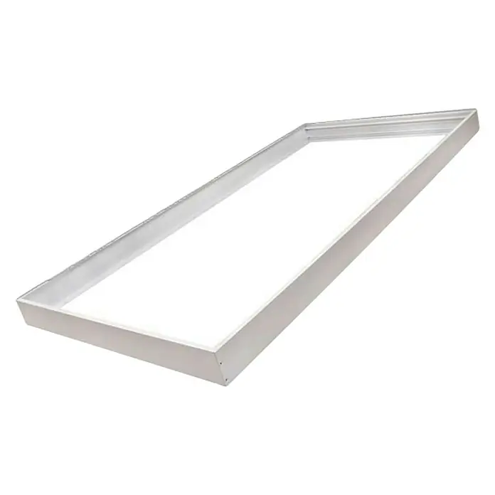 Marco de superficie para panel LED - L x An x Al: 5 x 60 x 120 cm - Vista angular