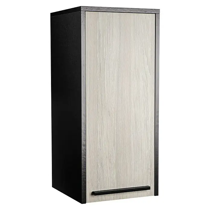 BAUHAUS Jannik Hängeschrank - 32 x 32 x 72 cm, Steinesche - Diagonale Ansicht
