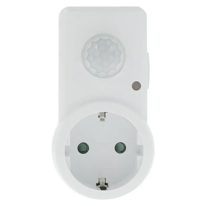 Q-Link Sensorstopcontact - Reikwijdte: 9 m, 120 ° - Vooraanzicht