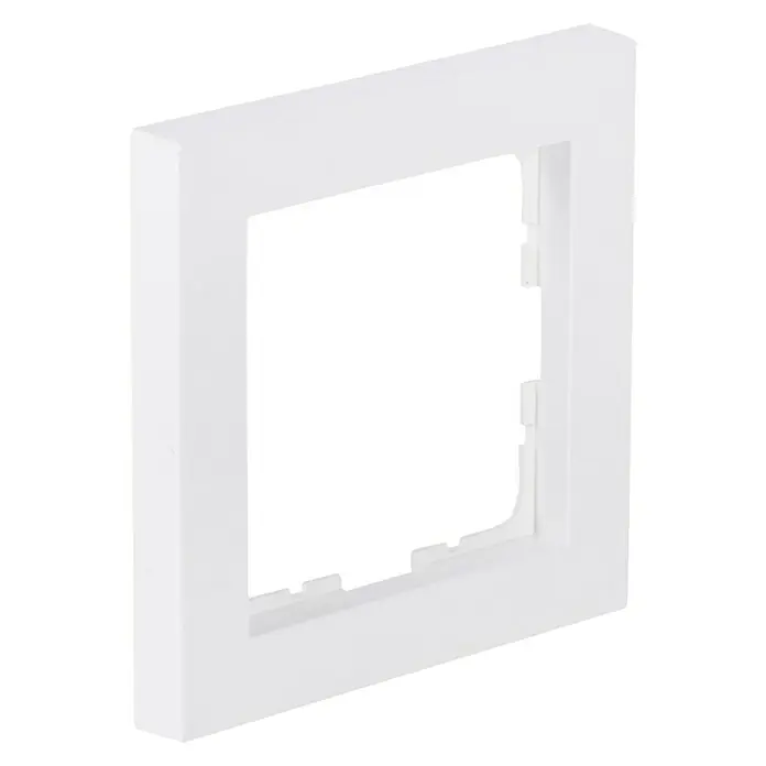 Q-Link Afdekraam S-Line - Wit, Enkelvoudig, Kunststof, Inbouw - Diagonaal zicht