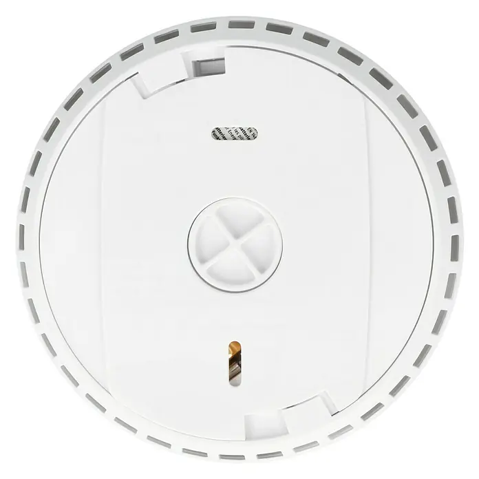 Abus Smartvest Funkrauchwarnmelder FURM35000A - Durchmesser: 12,2 cm, Passend für: Abus Smartvest Alarmanlage, Batterielaufzeit: 2 Jahre - Rückansicht