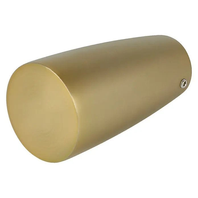 Expo Ambiente Endstück Noble - Messingoptik matt, Geeignet für: Gardinenstangen Ø 25 mm - Diagonale Ansicht