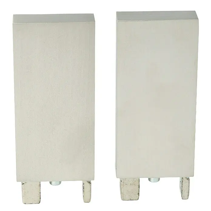 Expo Ambiente Eindstuk Long - Rvs-look, Geschikt voor: 32 x 11 mm profiel - Vooraanzicht