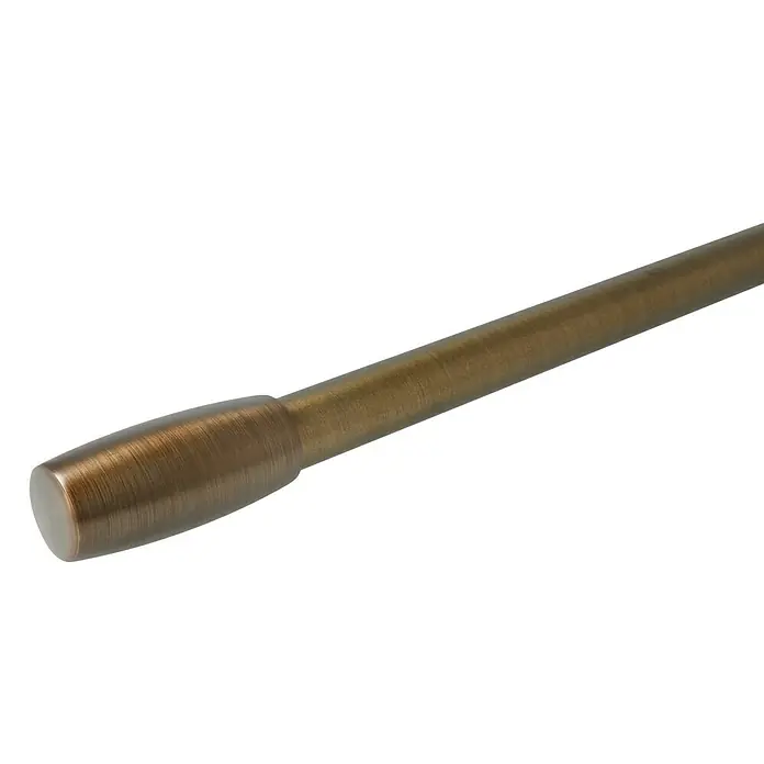 Expo Ambiente Endstück Cubus - Bronze, Geeignet für: Gardinenstangen Ø 25 mm - Diagonale Ansicht