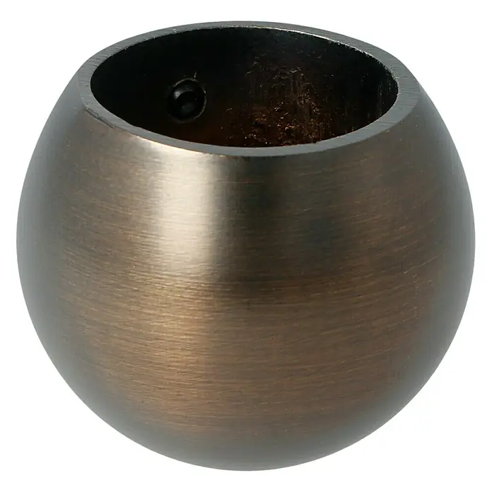 Expo Ambiente Endstück Ball - Bronze, Durchmesser: 40 mm - Diagonale Ansicht