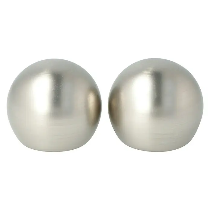 Expo Ambiente Endstück Ball - Edelstahloptik, Durchmesser: 40 mm - Vorderansicht