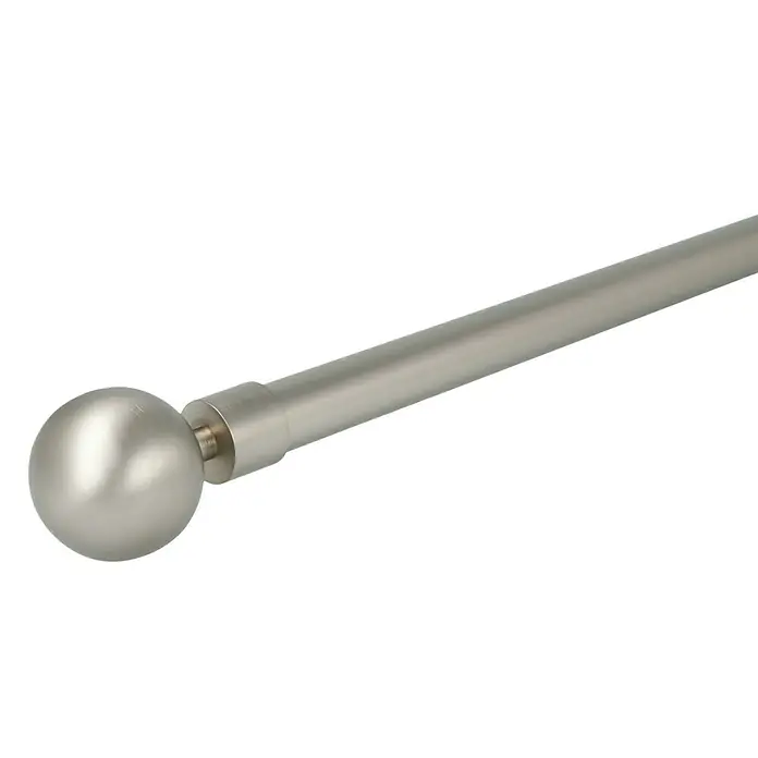 Expo Ambiente Endstück Ball-Classic - Edelstahloptik, 20 mm - Diagonale Ansicht