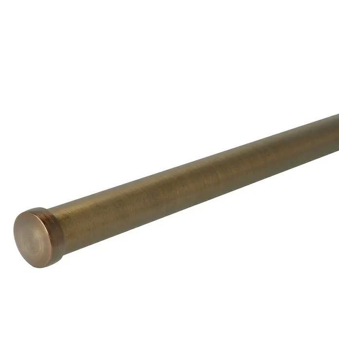 Expo Ambiente Endstück Cap - Bronze, Geeignet für: Gardinenstangen Ø 25 mm, 2 Stk. - Diagonale Ansicht