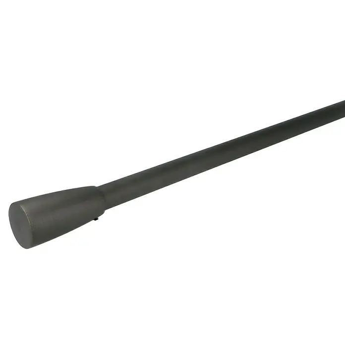 Expo Ambiente Eindstuk Noble - Iron look-brush, Geschikt voor: Gordijnroedes Ø 20 mm - Diagonaal zicht
