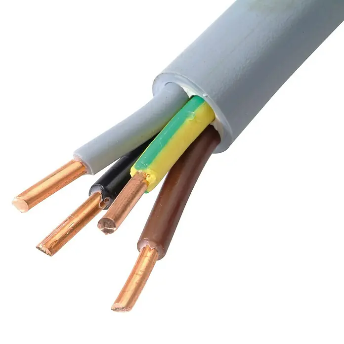 Profi Depot Buitenkabel XMVK - Lengte: 10 m, Grijs, 4 - Close-up