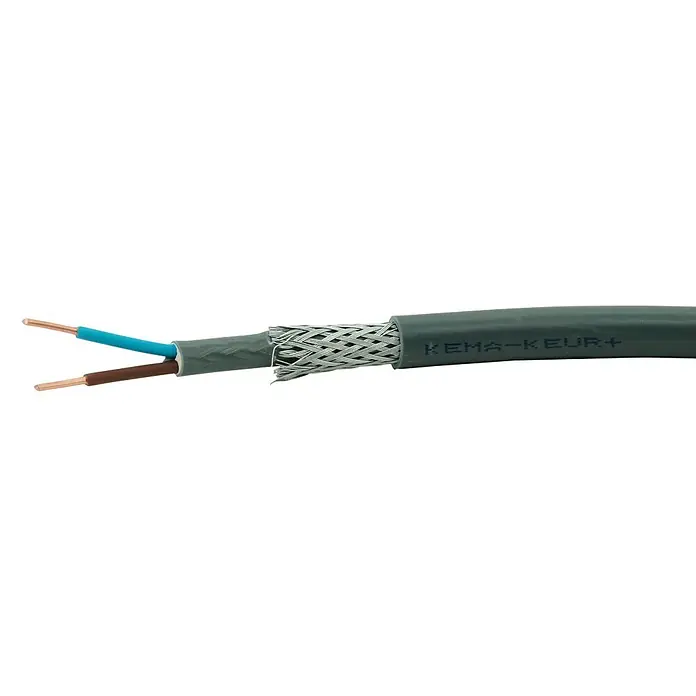 Profi Depot Grondkabel XMVK-AS - Lengte: 5 m, Grijs - Close-up