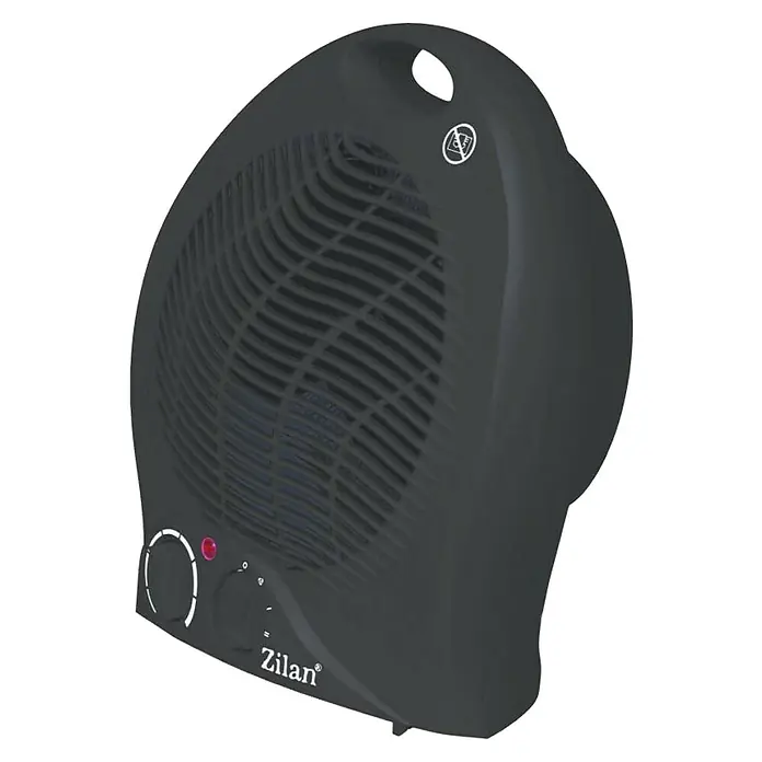 Ventilatorska grijalica ZLN6171/BK - 2.000 W, Crne boje - Dijagonalni pogled