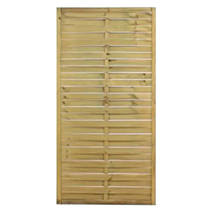 Forest-Style Celosía de madera Natura - An x Al: 90 x 180 cm, Natural - Vista frontal