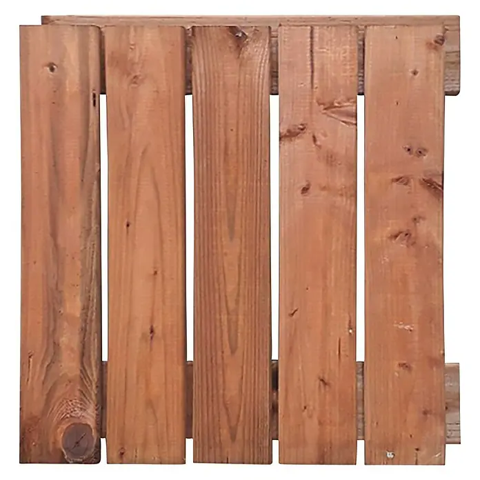 Forest-Style Loseta de madera Alba - Pino, Marrón, 52 x 52 cm - Vista frontal