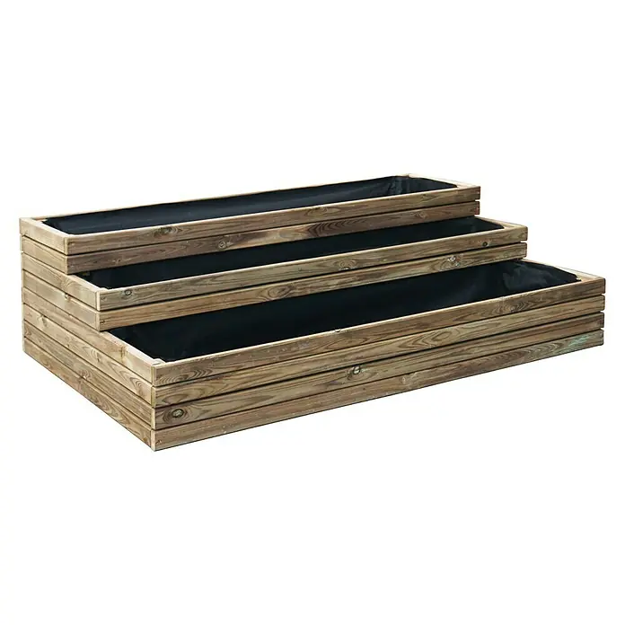 Forest-Style Huerto urbano Angelic - 115 x 84 x 34 cm, Madera - Vista angular
