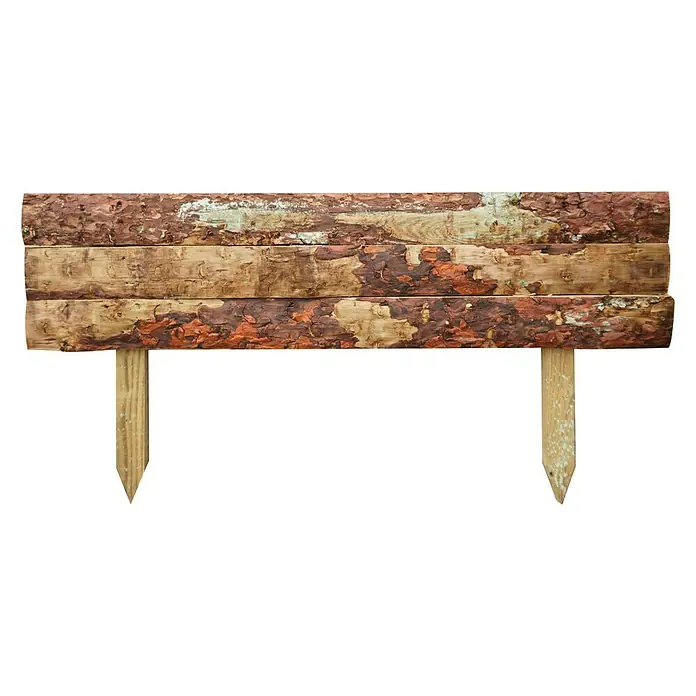 Forest-Style Bordura Rancho - L x An x Al: 36 x 3,8 x 75 cm, Madera, Marrón - Vista frontal