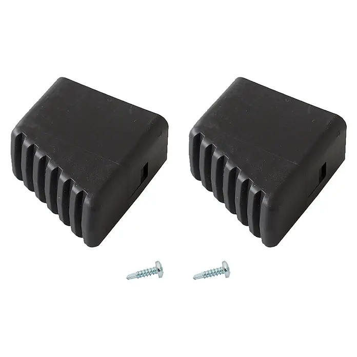 Krause Monto Fußkappen - Passend für: Holmgröße 40 x 20 mm, Krause Monto Klapptritte & Stufen-Stehleitern, L x B x H: 130 x 110 x 30 mm - Diagonale Ansicht