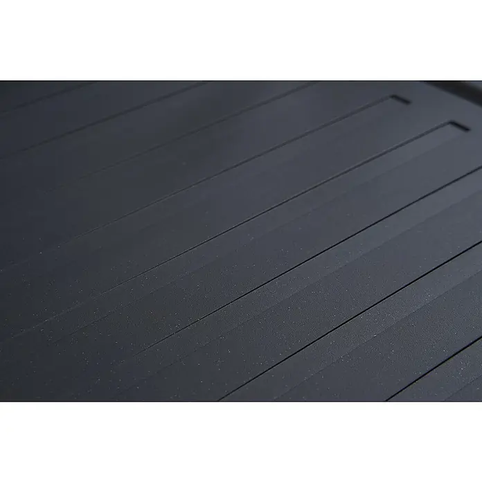 Respekta Einbauspüle Boston - 100 x 50 cm, 1½ Becken, Mineralite, Schwarz - Detailaufnahme