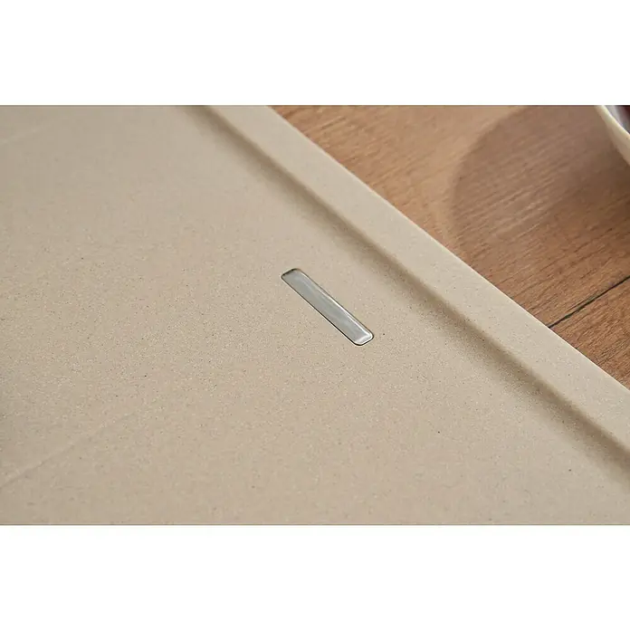 Respekta by Schock Einbauspüle Columbia - 100 x 50 cm, 1 Becken, Cristalite®, Beige - Detailaufnahme