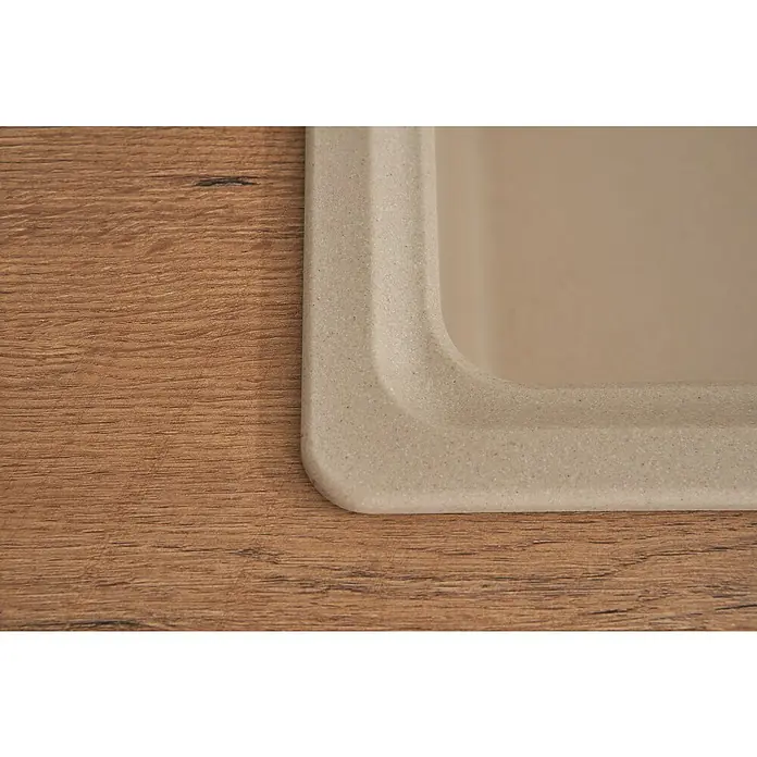 Respekta by Schock Einbauspüle Columbia - 100 x 50 cm, 1 Becken, Cristalite®, Beige - Detailaufnahme
