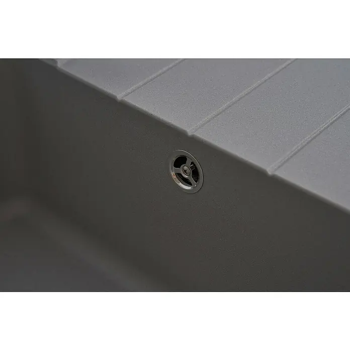 Respekta by Schock Einbauspüle Columbia - 78 x 50 cm, 1 Becken, Cristalite®, Grau - Detailaufnahme