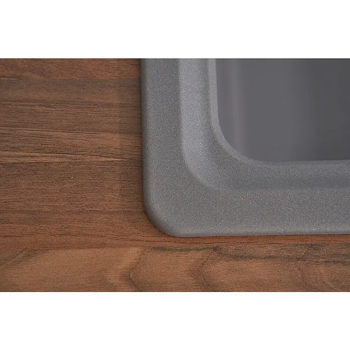 Respekta by Schock Einbauspüle Columbia - 78 x 50 cm, 1 Becken, Cristalite®, Grau - Detailaufnahme