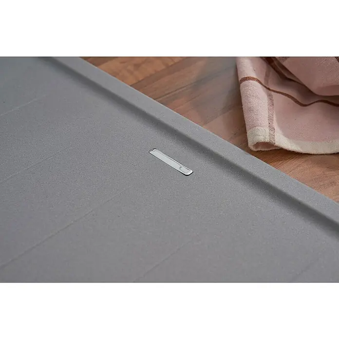 Respekta by Schock Einbauspüle Columbia - 78 x 50 cm, 1 Becken, Cristalite®, Grau - Detailaufnahme