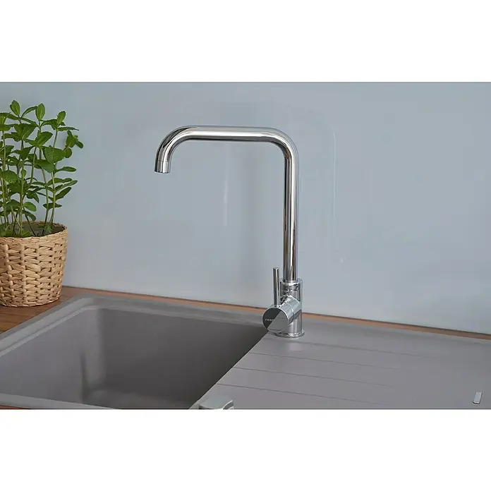 Respekta by Schock Einbauspüle Columbia - 78 x 50 cm, 1 Becken, Cristalite®, Grau - Stimmungsaufnahme