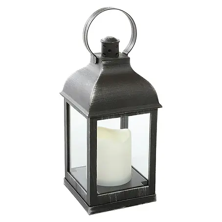 Farolillo metálico con luz LED