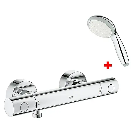 Grohe Get Grifo termostático de ducha + teleducha Vitalio Go 100