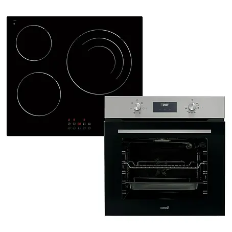 Cata  Set de horno empotrado MDS 7205 X y vitrocerámica TDG 6003 BK