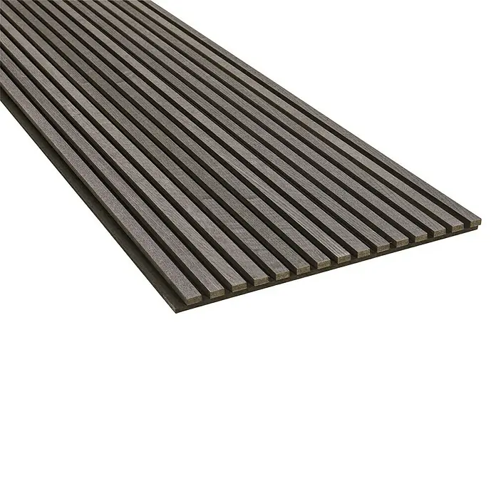 FibroTech Akustikpaneel Basic - Black Oak, 2.440 x 605 x 22 mm, 1 Paneel - Detailaufnahme