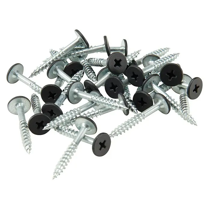 FibroTech Schrauben PH 2 - Ø x L: 4 x 30 mm, 100 Stk., Tiefschwarz - Diagonale Ansicht
