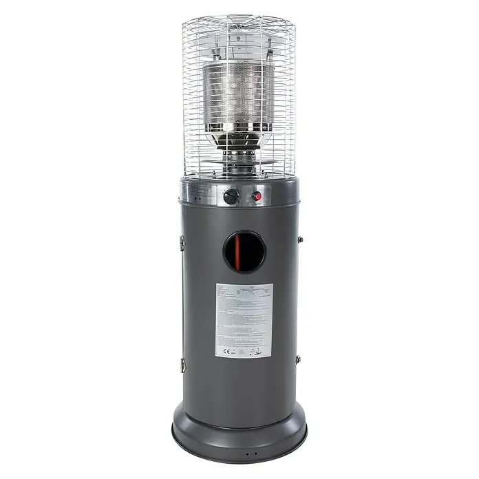 Sunred Staande terrasverwarmer Propus - 11.000 W, Grijs, Hoogte: 126 cm - Vooraanzicht