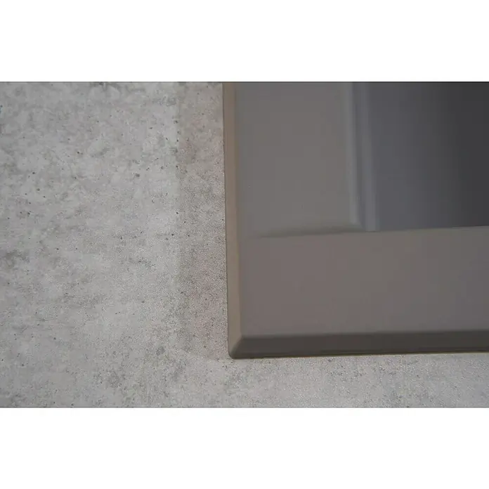 Respekta Einbauspüle Houston - 100 x 50 cm, 1½ Becken, Mineralite, Grau - Detailaufnahme