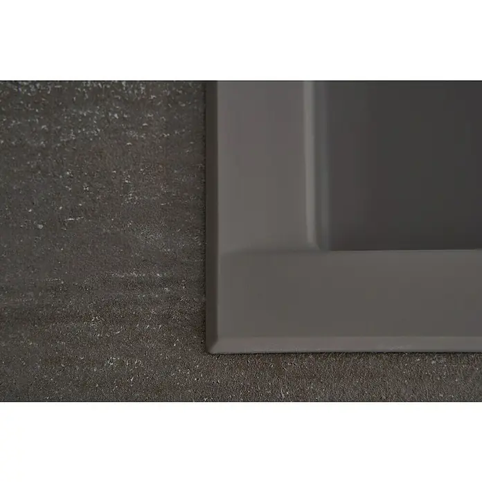 Respekta Einbauspüle Houston - 80 x 50 cm, 1 Becken, Mineralite, Grau - Detailaufnahme