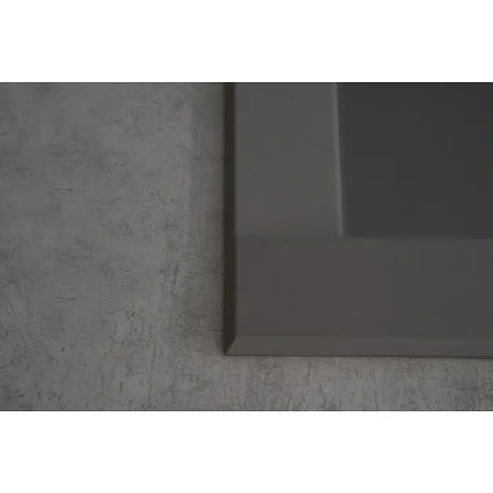 Respekta Einbauspüle Ohio - 66 x 50 cm, 1 Becken, Mineralite, Betongrau - Detailaufnahme