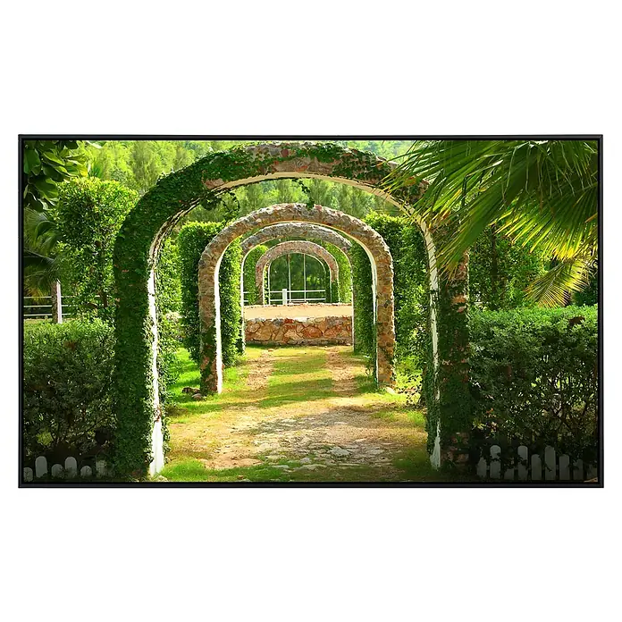 Papermoon Infrarot-Bildheizkörper Pergola Garten - 60 x 60 cm, 350 W - Vorderansicht