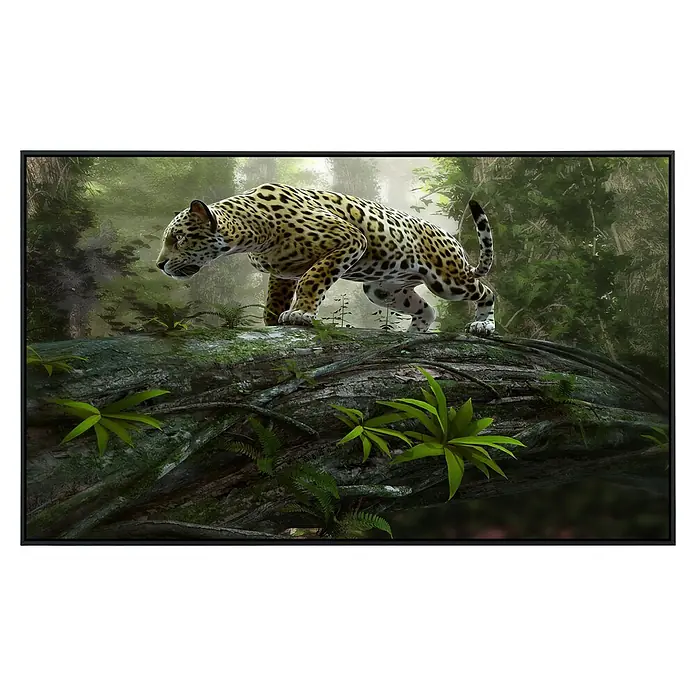 Papermoon Infrarot-Bildheizkörper Jaguar auf der Suche - 100 x 60 cm, 600 W - Vorderansicht