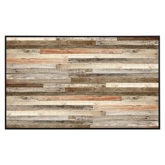 Papermoon Infrarot-Bildheizkörper Holzwand - 60 x 60 cm, 350 W - Vorderansicht