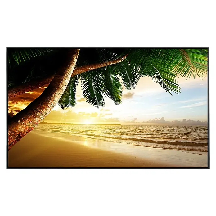 Papermoon Infrarot-Bildheizkörper Karibischer Strand Sonnenaufgang - 100 x 60 cm, 600 W - Vorderansicht