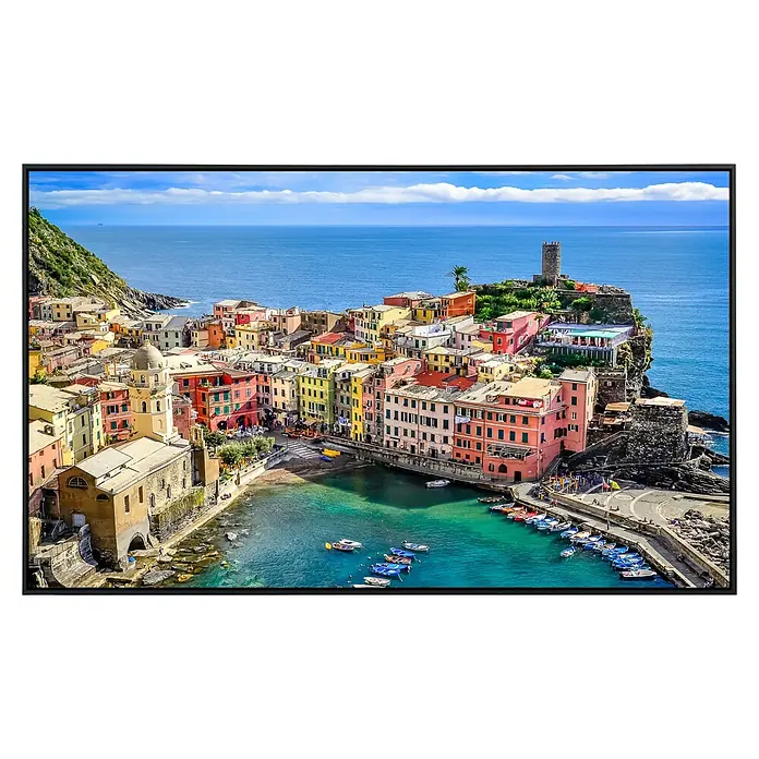 Papermoon Infrarot-Bildheizkörper Buntes Dorf Vernazza Cinque Terre - 120 x 60 cm, 750 W - Vorderansicht