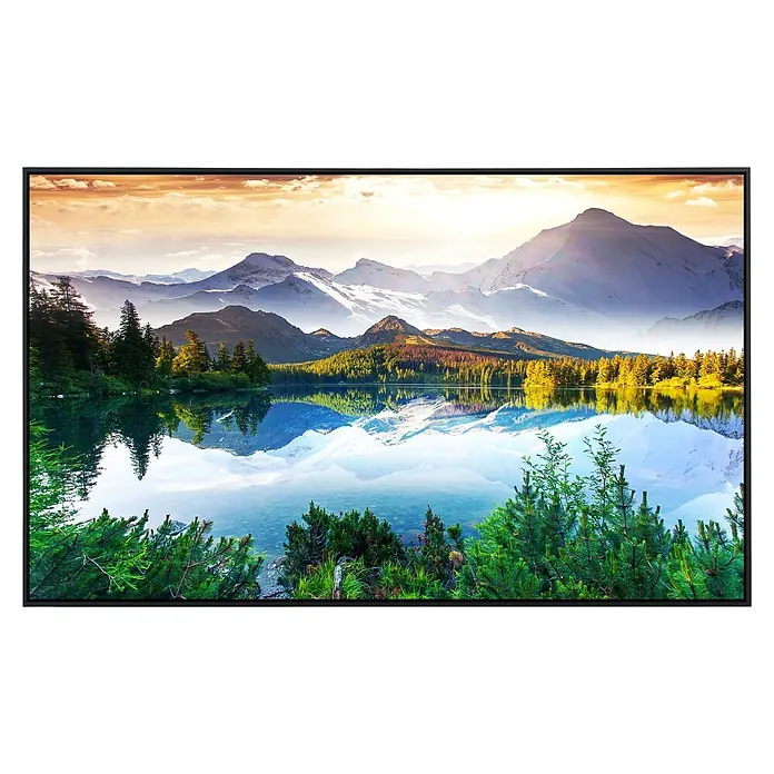 Papermoon Infrarot-Bildheizkörper Bergsee 1 - 100 x 60 cm, 600 W - Vorderansicht