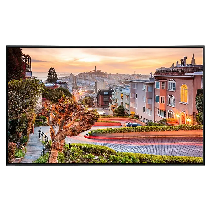 Papermoon Infrarot-Bildheizkörper Lombard Street in San Francisco - 100 x 60 cm, 600 W - Vorderansicht