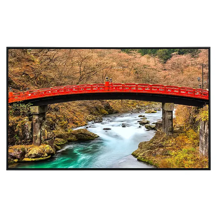 Papermoon Infrarot-Bildheizkörper Nikko Heilige Shinkyo Brücke - 120 x 60 cm, 750 W - Vorderansicht