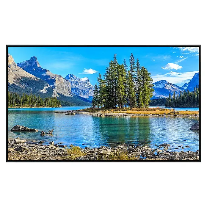 Papermoon Infrarot-Bildheizkörper Geisterinsel im Maligne See - 120 x 60 cm, 900 W - Vorderansicht