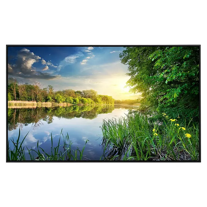 Papermoon Infrarot-Bildheizkörper  Fluss bei Sonnenuntergang - 120 x 60 cm, 750 W - Vorderansicht