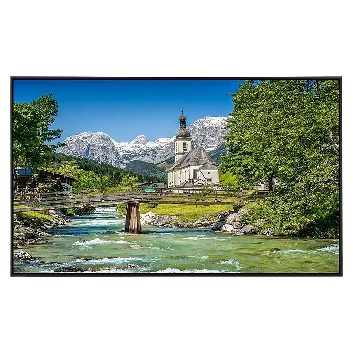 Papermoon Infrarot-Bildheizkörper Bayerische Alpen - 60 x 60 cm, 350 W - Vorderansicht