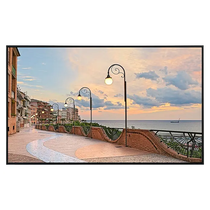 Papermoon Infrarot-Bildheizkörper Meer in Ortona, Abruzzen - 120 x 60 cm, 750 W - Vorderansicht