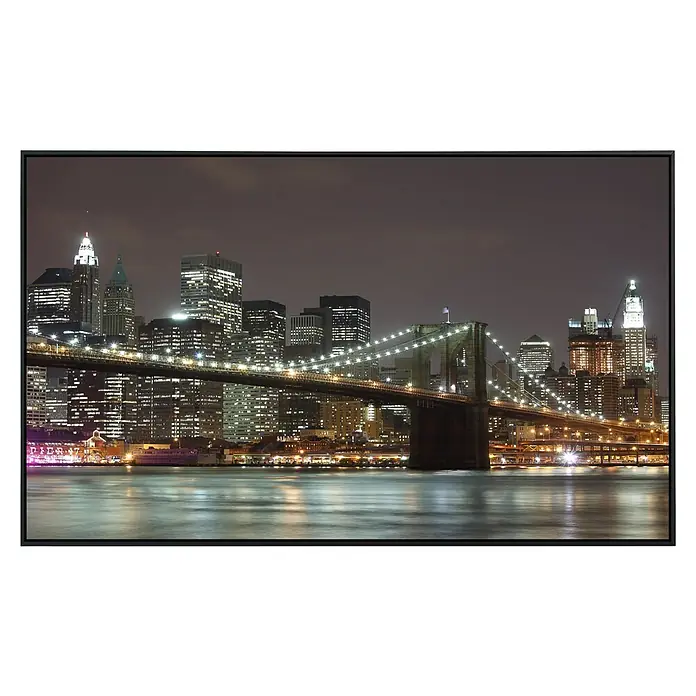 Papermoon Infrarot-Bildheizkörper Manhatten Brücke - 100 x 60 cm, 600 W - Vorderansicht
